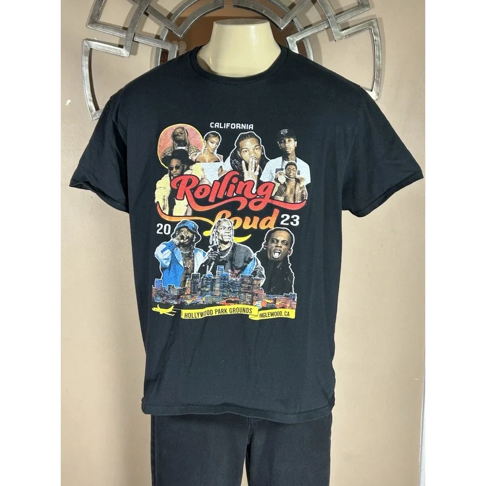 Rolling Loud‎ California 2023 Line Up T Shirt Size M/L Travis Scott Future